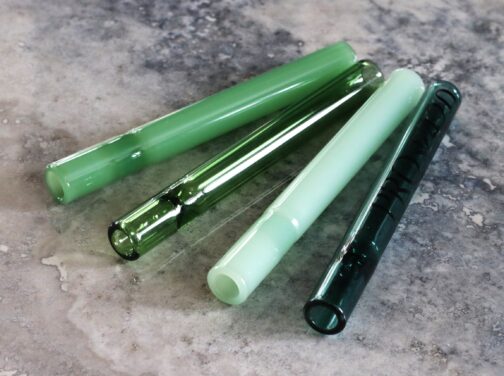 4" Green Glass Hitters