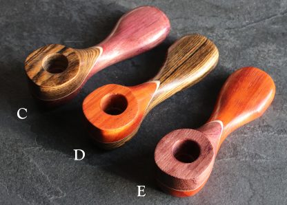 Exotic Wood Pipe-Z23-4"-American Handcrafted Smoking Pipe - Image 4