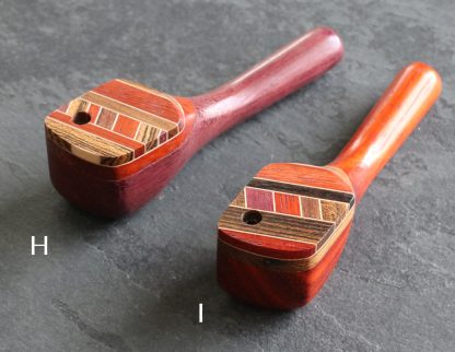 Exotic Wood Swivel Lid Pipe-TP26LT-4"-American Handcrafted Smoking Pipe - Image 6