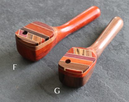 Exotic Wood Swivel Lid Pipe-TP26LT-4"-American Handcrafted Smoking Pipe - Image 5