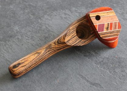 Exotic Wood Swivel Lid Pipe-TP26LT-4"-American Handcrafted Smoking Pipe - Image 12