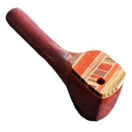 Exotic Wood Swivel Lid Pipe-TP26LT-4″-American Handcrafted Smoking Pipe