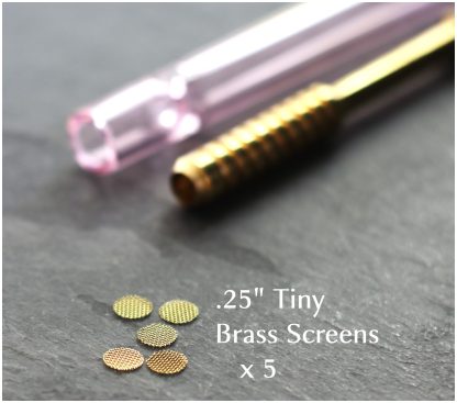 .25" Brass Screens for Pipes