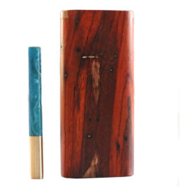 Cocobolo Slider Lid Dugout & One Hitter-Classy Handcrafted American Stash Box