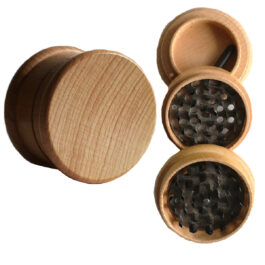 2.5″ Wood Grinder- 3 piece Herb Grinder-PRO 420 Grinder