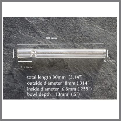 3" Glass One Hitter Pipe-Fits most 4" dugouts - Image 2