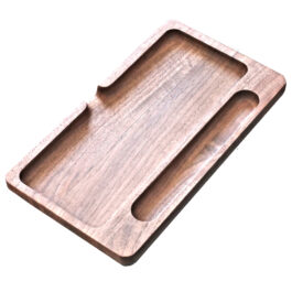 Walnut Rolling Tray-Cigar Tray-Handcrafted Wood Tray