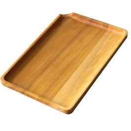 Beech Wood Rolling Tray-9×6-Small Handcrafted Wood Tray