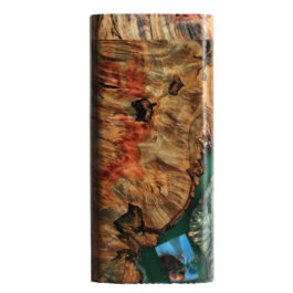 Galaxy Burl Futo Stash Box- Out of this World Wood Dugout- 4″ Burled Wood- Best Quality