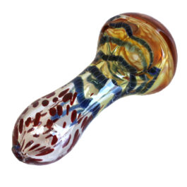 4″ Glass Spoon Pipe- Leopard 100mm