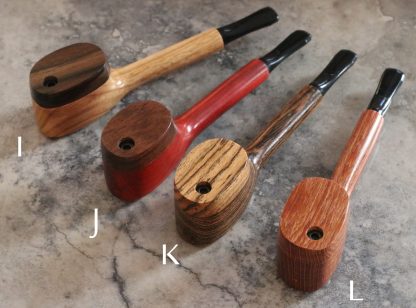 Swivel Lid Exotic Wood Pipes