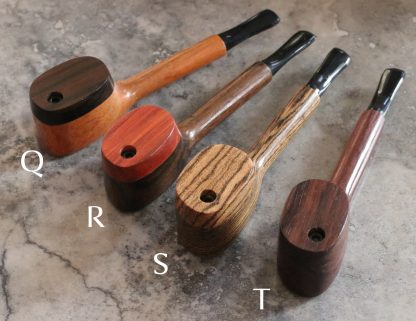 Swivel Lid Exotic Wood Pipes