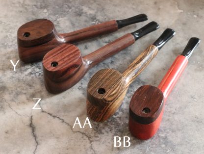 Swivel Lid Exotic Wood Pipes