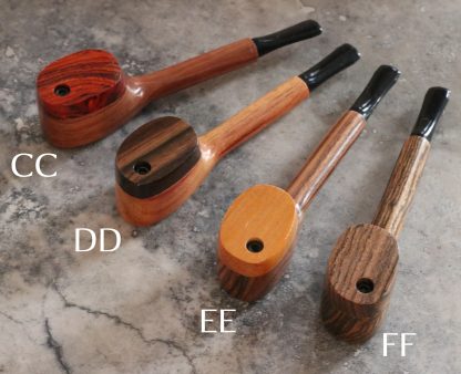 Swivel Lid Exotic Wood Pipes