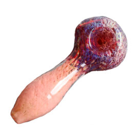 4″ Pink Glass Spoon Pipe