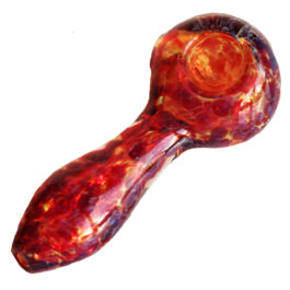 4″ Sunset Orange Glass Spoon Pipe