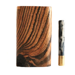 Bocote Wood Dugout & Brass one hitter pipe