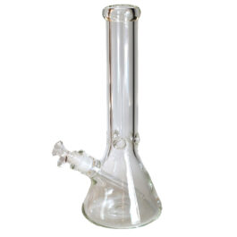 14″ Clear Glass Bong-Slider & Herb Bowl-Top quality Table top water beaker-bong-glass pipe