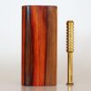 4 inch Mahogany Slider Lid Dugout & One Hitter