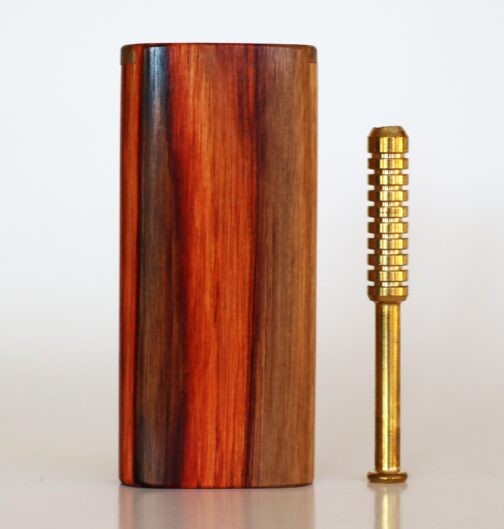 4 inch Mahogany Slider Lid Dugout & One Hitter