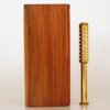 4″ Mahogany Slider Lid Dugout & One Hitter