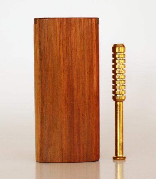 4″ Mahogany Slider Lid Dugout & One Hitter