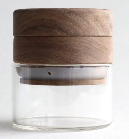 PRO 420 Custom Wood Herb Grinder & Glass Storage Jar - Image 2