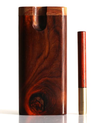 One of a Kind Cocobolo Swivel Lid Dugout & One Hitter Pipe and Poker - Image 2