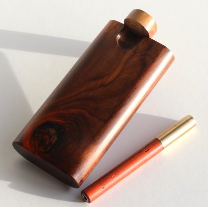 One of a Kind Cocobolo Swivel Lid Dugout & One Hitter Pipe and Poker - Image 4