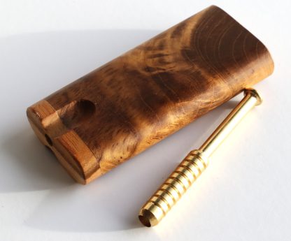 Teak Swivel Lid Dugout & One Hitter-Classy Handcrafted American Stash Box - Image 4