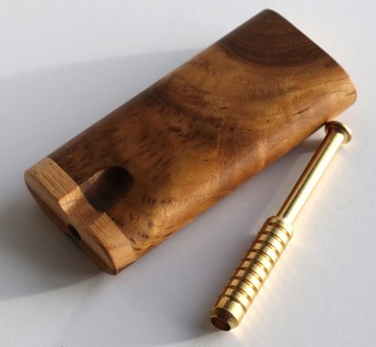 Teak Swivel Lid Dugout & One Hitter-Classy Handcrafted American Stash Box - Image 5