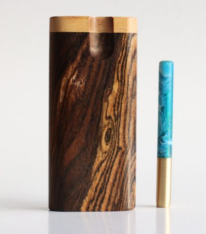 One of a Kind Bocote Swivel Lid Dugout & One Hitter Pipe and Poker - Image 5