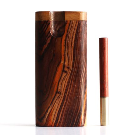 One of a Kind Cocobolo Swivel Lid Dugout & One Hitter Pipe and Poker - Image 5