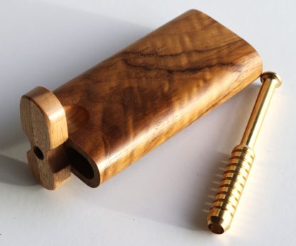 Teak Swivel Lid Dugout & One Hitter-Classy Handcrafted American Stash Box - Image 3