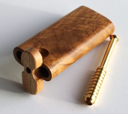 Teak Swivel Lid Dugout & One Hitter-Classy Handcrafted American Stash Box - Image 2