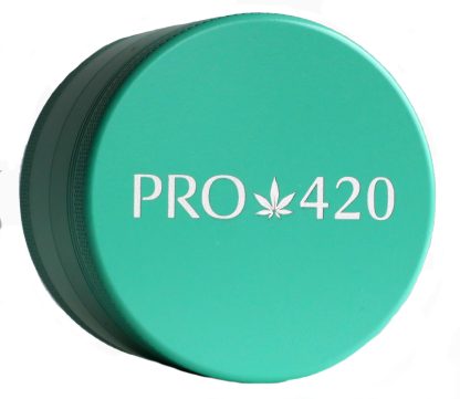 PRO 420 Ceramic Herb Grinder- 63mm Diameter-4 Piece Professional Herb & Marijuana Grinder - Image 3