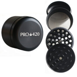 PRO 420 Herb Grinder-2″ Diameter-4 Piece Professional Herb & Marijuana Grinder