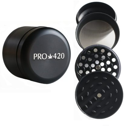 PRO 420 Herb Grinder-2" Diameter-4 Piece Professional Herb & Marijuana Grinder