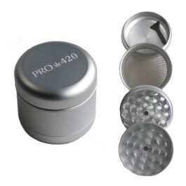 PRO 420 Herb Grinder-2″ Diameter-4 Piece Professional Herb & Marijuana Grinder