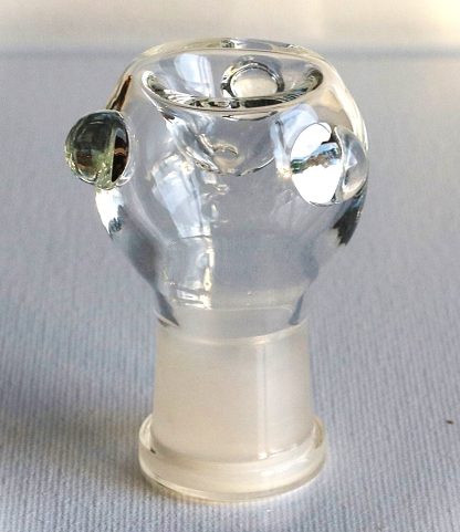 1" Glass Bowl Insert-Frosted Male Bowl- 27mm (1") Stem Diameter - Image 3