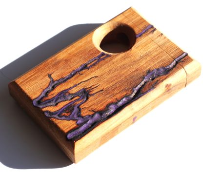 Fractal Shocks Port Hole Dugouts-American Crafted Unique Stash Box - Image 11