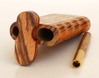 4" Zebra Spring Lock Dugouts & One hitter pipe-American Handcrafted Stash Boxes - Image 4