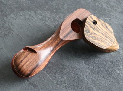 Exotic Wood Swivel Lid Pipe-TP43L-4"-American Handcrafted Smoking Pipe - Image 7