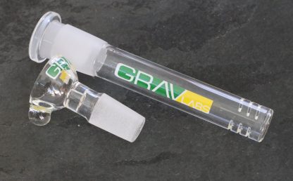 8" GRAV Glass Bong-Water Pipe-Downstem & Herb Slide-Green/Yellow - Image 3