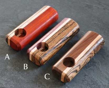 3" Exotic Wood Pipe-B18L-Handcrafted American Wood Pipe - Image 3