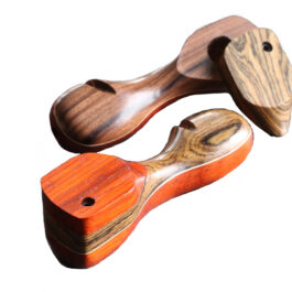 Exotic Wood Swivel Lid Pipe-TP43L-4″-American Handcrafted Smoking Pipe