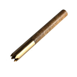 3″Brass Grinder Tip Pipe-Designed for 4″ Dugouts-Mango Wood Heat Cover