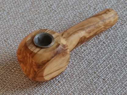 Olive Wood Pipe-Beautifully Handcrafted African Olive Wood Smoking Pipe - Image 6