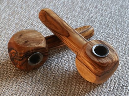 Olive Wood Pipe-Beautifully Handcrafted African Olive Wood Smoking Pipe - Image 7