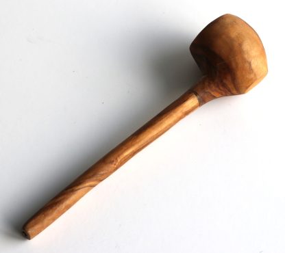 7.5" One of a Kind Olive Cob Pipe-Wood Smoking Pipe for Dried Herbs, Flower, Tobacco, Sage - Image 4